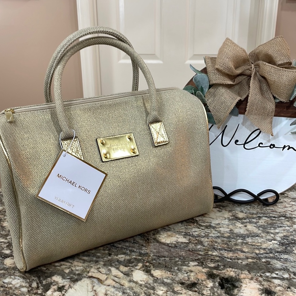 Nwt Michael Kors Large Canvas Satchel - image 1